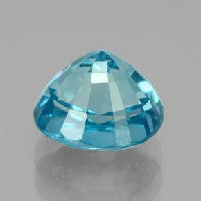 4,07 ctw natürlicher blauer Zirkon, Kissenschliff, VVS