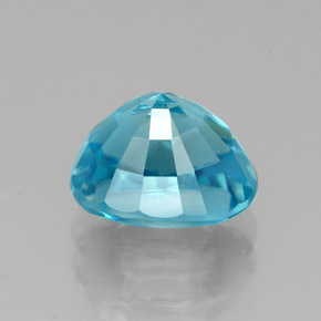 3,68 ctw natürlicher blauer Zirkon, Oval Schliff, VVS