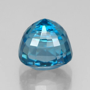 5,89 ctw natürlicher blauer Zirkon, Kissenschliff, VVS