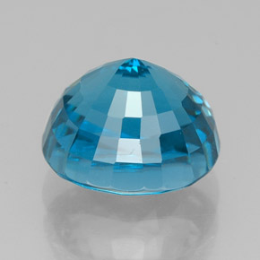 5,64 ctw natürlicher blauer Zirkon, Oval Schliff, VVS