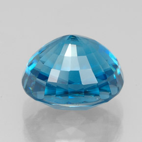5,64 ctw natürlicher blauer Zirkon, Oval Schliff, VVS