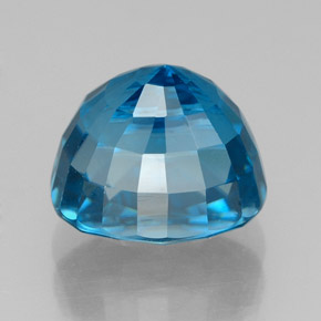 5,40 ctw natürlicher blauer Zirkon, Oval Schliff, VVS