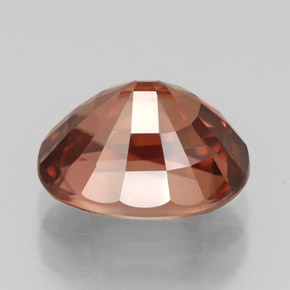 3,55 ctw natürlicher orangefarbener Zirkon, Oval Schliff, VVS