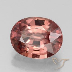 9,17 ctw natürlicher tiefrosa Zirkon, Oval, VVS