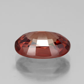 4,02 ctw natürlicher roter Zirkon, Oval Schliff, VVS