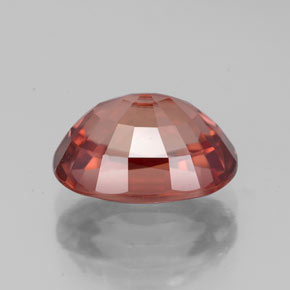 4,43 ctw natürlicher orangefarbener Zirkon, Oval Schliff, VVS