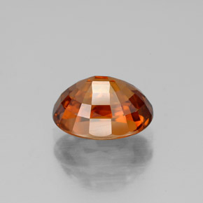 3,48 ctw natürlicher orangefarbener Zirkon, Oval Schliff, VVS