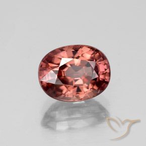 9,17 ctw natürlicher Blasses Purpurrot Zirkon, Oval, VS