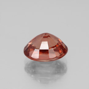 3,34 ctw natürlicher orangefarbener Zirkon, Oval Schliff, VVS