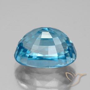 9,17 ctw natürlicher Blau Zirkon, Oval, VS