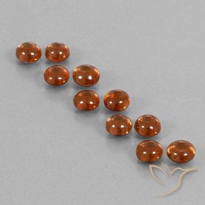 6.72ctw Natürlicher rötlich-orange Zirkon, Runden, Transparent