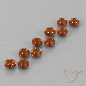 6.72 ct natürliche rötlich-orange Zirkon-Edelsteine, Runden, Transparent