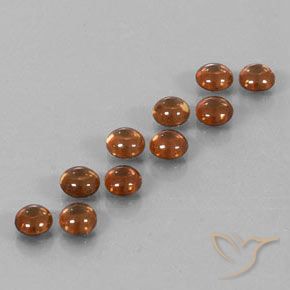 6.70 ct natürliche tieforange Zirkon-Edelsteine, Runden, Transparent