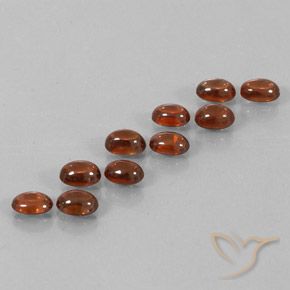 9.79 ct natürliche Tiefes Zimtbraun Zirkon-Edelsteine, Oval, Transparent