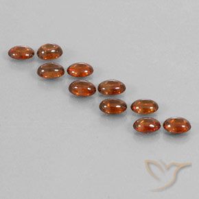 7.73ctw Natürlicher Tiefes Zimtbraun Zirkon, Oval, Transparent