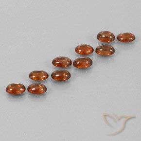 7.73 ct natürliche Tiefes Zimtbraun Zirkon-Edelsteine, Oval, Transparent