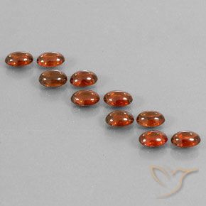 7.53ctw Natürlicher rötlich-orange Zirkon, Oval, Transparent
