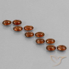 7.69ctw Natürlicher tieforange Zirkon, Oval, Transparent