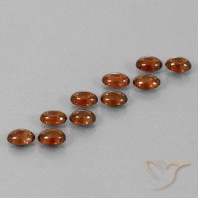 7.69 ct natürliche tieforange Zirkon-Edelsteine, Oval, Transparent