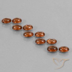 7.72ctw Natürlicher Dunkelorange Zirkon, Oval, Transparent