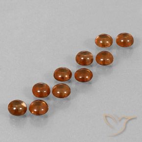 6.32ctw Natürlicher tieforange Zirkon, Runden, Transparent