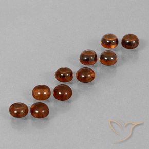7.96 ct natürliche rötlich-braun Zirkon-Edelsteine, Runden, Transparent