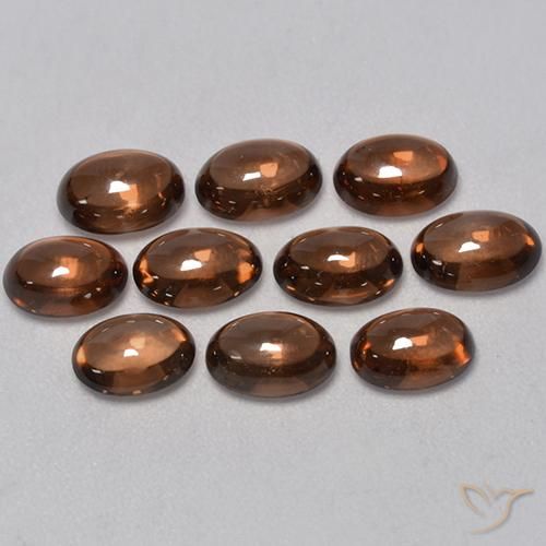 7.93ctw Natürlicher Mittel braun Zirkon, Oval, Transparent