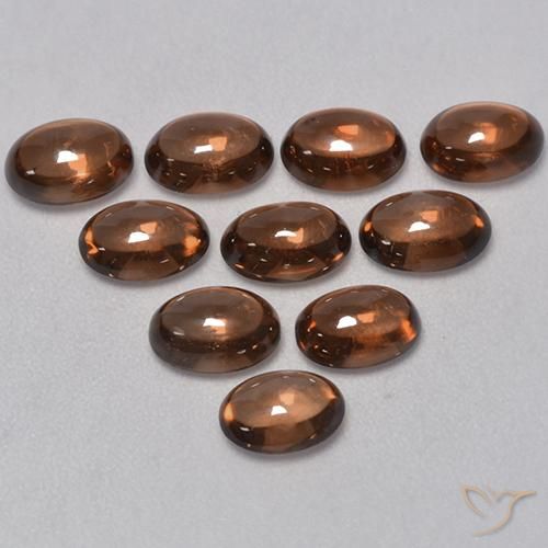 7.93 ct natürliche Mittel braun Zirkon-Edelsteine, Oval, Transparent