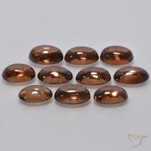 7.93 ct natürliche Mittel braun Zirkon-Edelsteine, Oval, Transparent