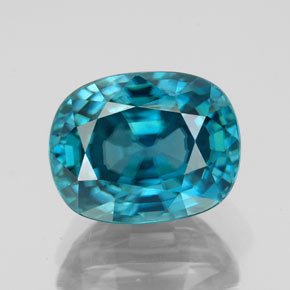 7,22 ctw natürlicher blauer Zirkon, Oval Schliff, VVS