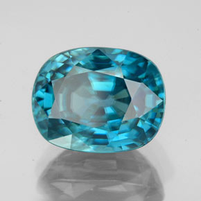 7,22 ctw natürlicher blauer Zirkon, Oval Schliff, VVS