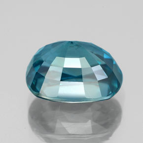 7,22 ctw natürlicher blauer Zirkon, Oval Schliff, VVS