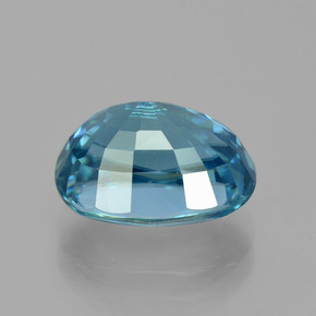 7,22 ctw natürlicher blauer Zirkon, Oval Schliff, VVS