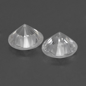  ct natürliche weißer Zirkon-Edelsteine, Rundschliff, VS