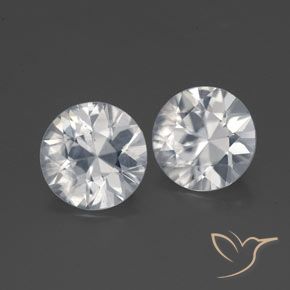 3.17 ct natürliche Weiß Zirkon-Edelsteine, Runden, VVS-VS