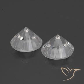 3.62 ct natürliche Weiß Zirkon-Edelsteine, Runden, VVS-VS