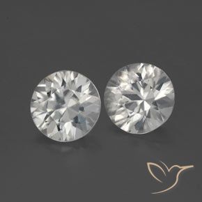 3.37 ct natürliche Weiß Zirkon-Edelsteine, Runden, VS