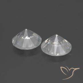 3.37 ct natürliche Weiß Zirkon-Edelsteine, Runden, VS