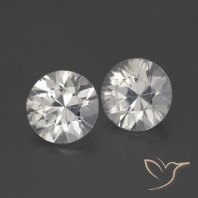 3.34 ct natürliche Weiß Zirkon-Edelsteine, Runden, VS