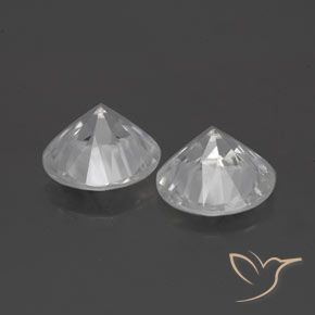 3.34 ct natürliche Weiß Zirkon-Edelsteine, Runden, VS