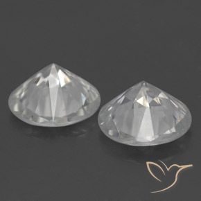 2.89 ct natürliche Weiß Zirkon-Edelsteine, Runden, VS