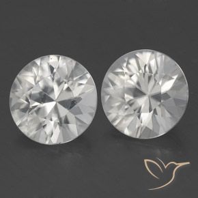 3.26 ct natürliche Weiß Zirkon-Edelsteine, Runden, VS