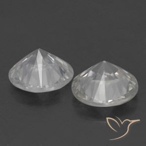 3.05 ct natürliche Weiß Zirkon-Edelsteine, Runden, VVS-VS