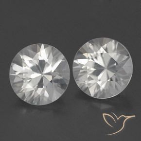 3.74 ct natürliche Weiß Zirkon-Edelsteine, Runden, VVS-VS