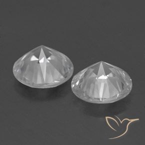 3.25 ct natürliche Weiß Zirkon-Edelsteine, Runden, VVS-VS