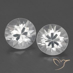 3.65ctw Natürlicher Weiß Zirkon, Runden, VVS-VS