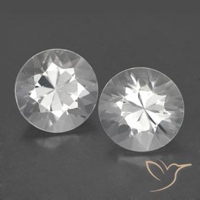 3.79ctw Natürlicher Weiß Zirkon, Runden, VS