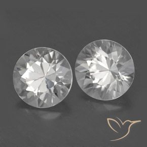 3.79 ct natürliche Weiß Zirkon-Edelsteine, Runden, VS