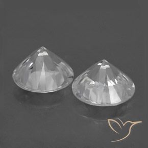 3.79 ct natürliche Weiß Zirkon-Edelsteine, Runden, VS