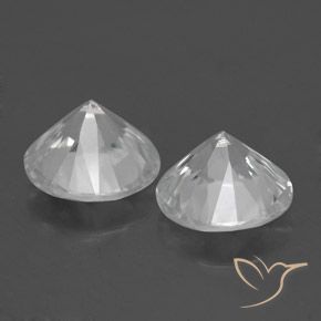 3.65 ct natürliche Weiß Zirkon-Edelsteine, Runden, VS